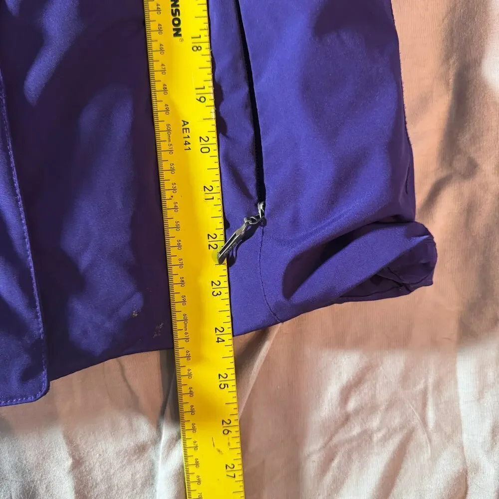 Spyder Jacket Youth 16 Purple Performance Ski Jacket Pockets Hood